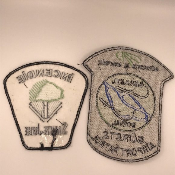 Canadian 2 Patch Lot Montreal Airport Safety Saint Julie Fire Service Department - Picture 4 of 5